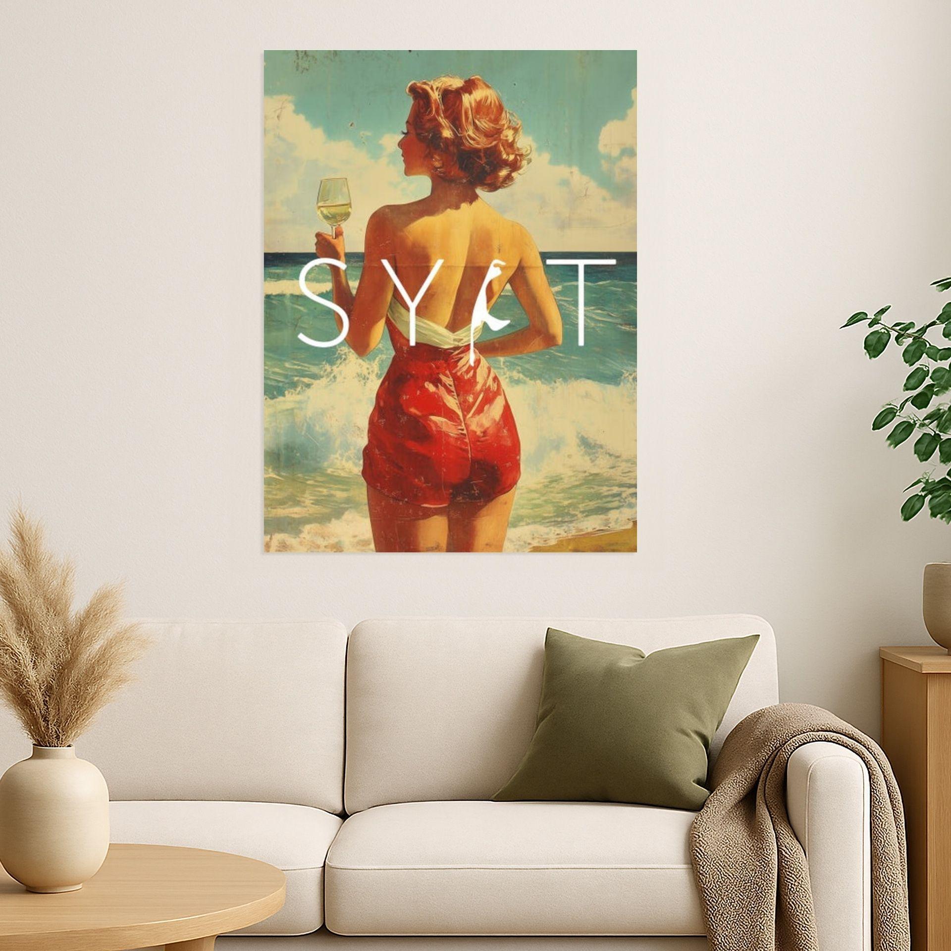 Sylt Dame - Premiumdruck