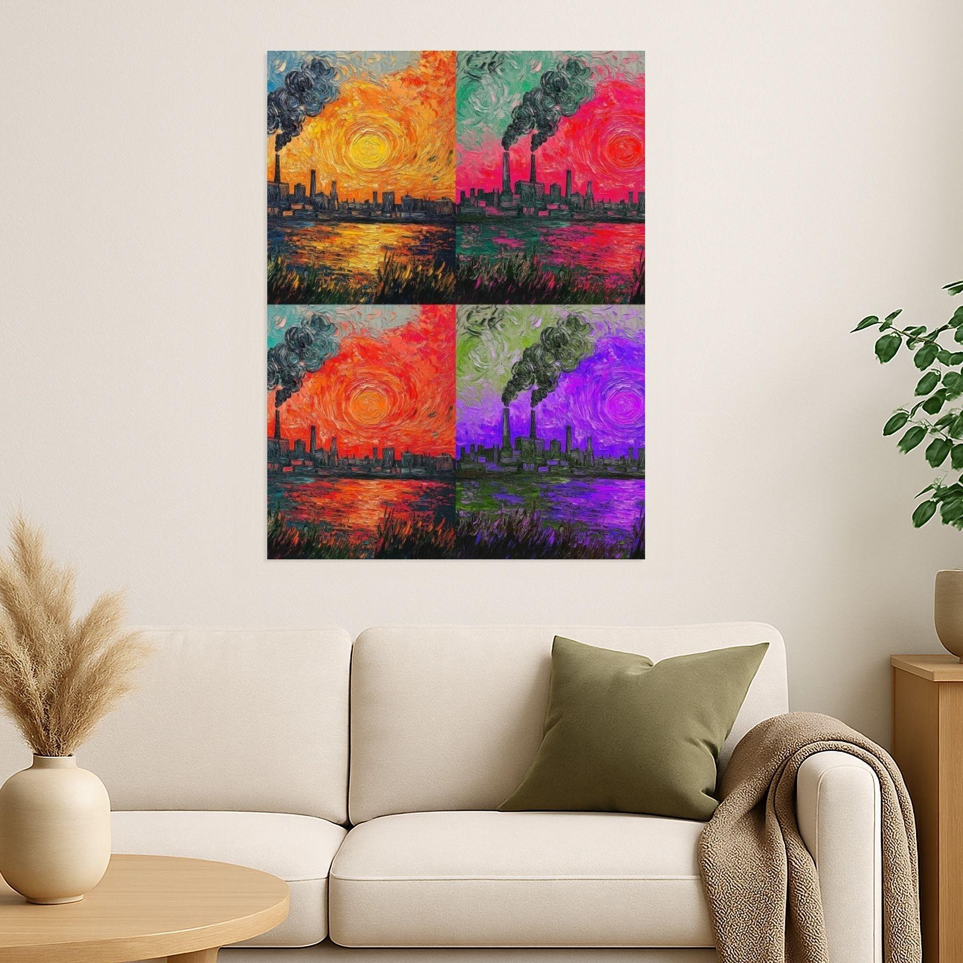 Ruhrpottromantik in Öl - Premiumdruck