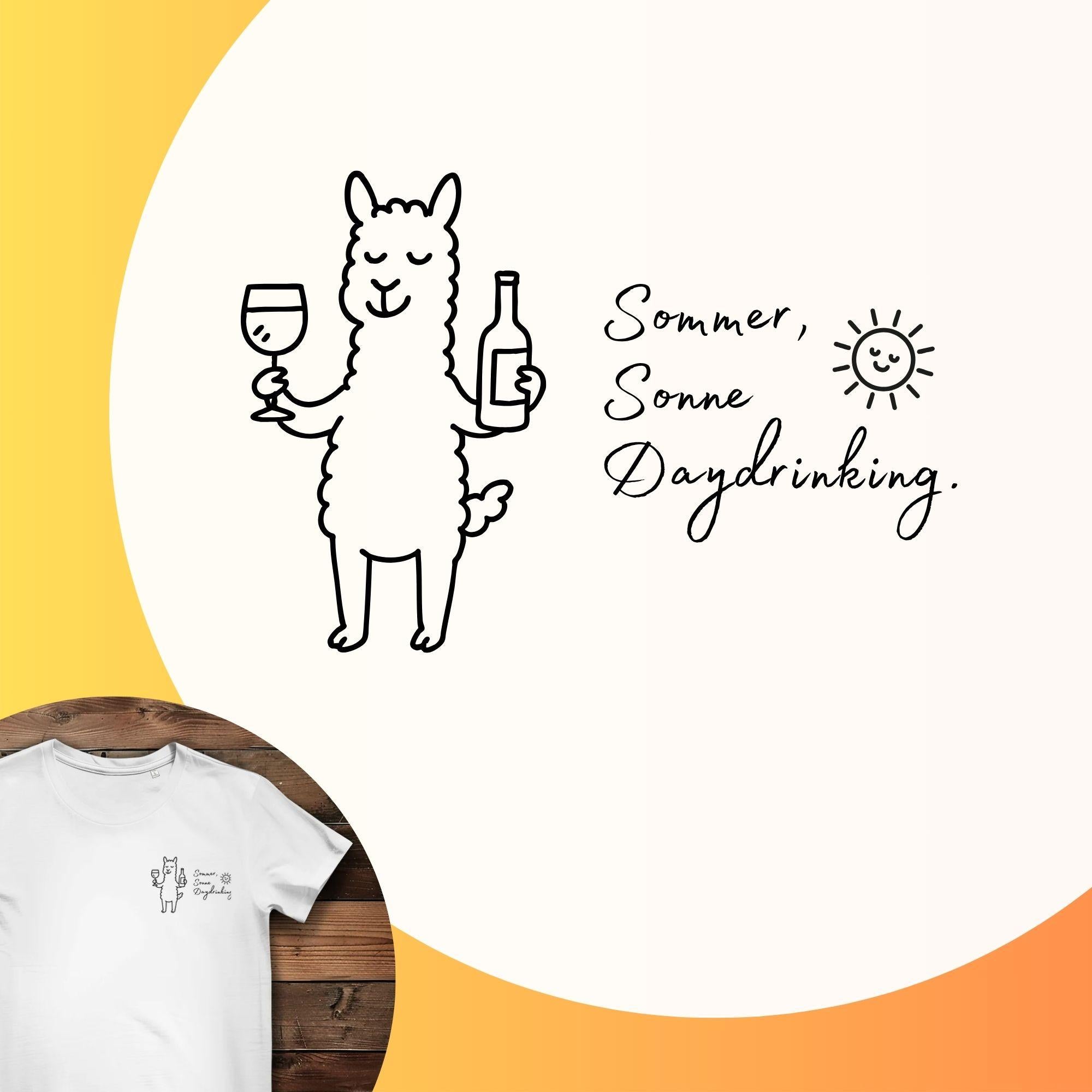 Herren Premium Bio T-Shirt Sommer,Sonne,Daydrinking