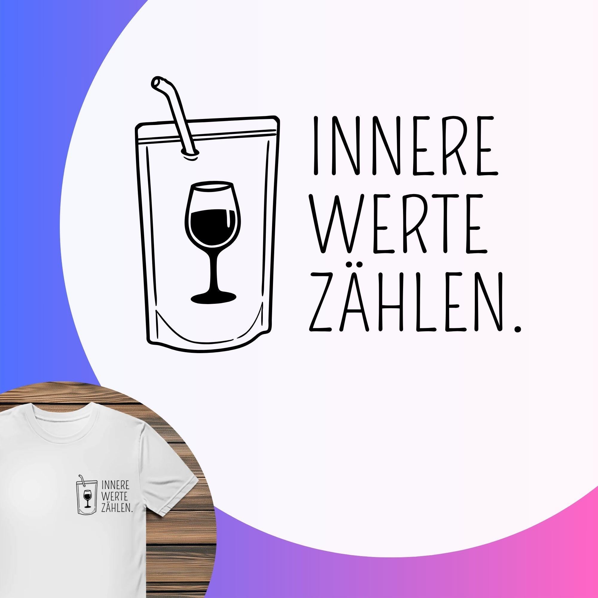 Herren Premium Bio T-Shirt Innere Wärte Zählen!