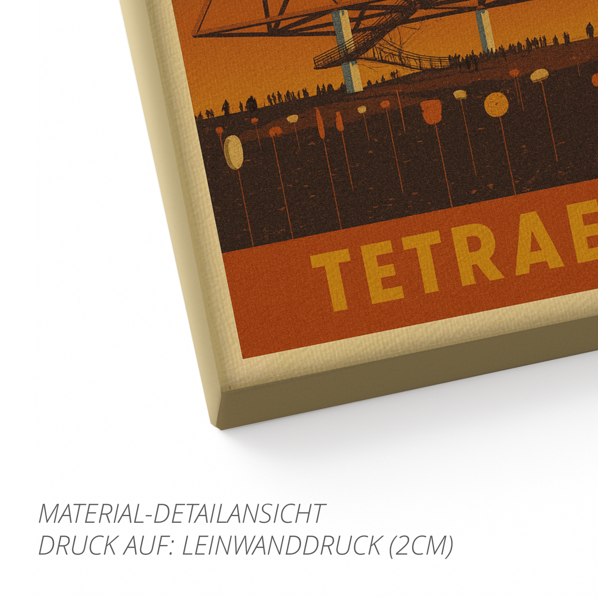 Tetraeder Bottrop – Retro Poster im 70er-Stil