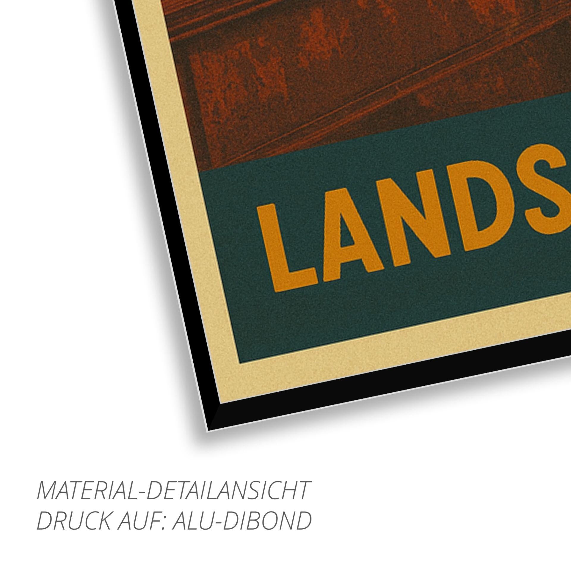 Landschaftspark Duisburg-Nord – Retro Poster im 70er-Look