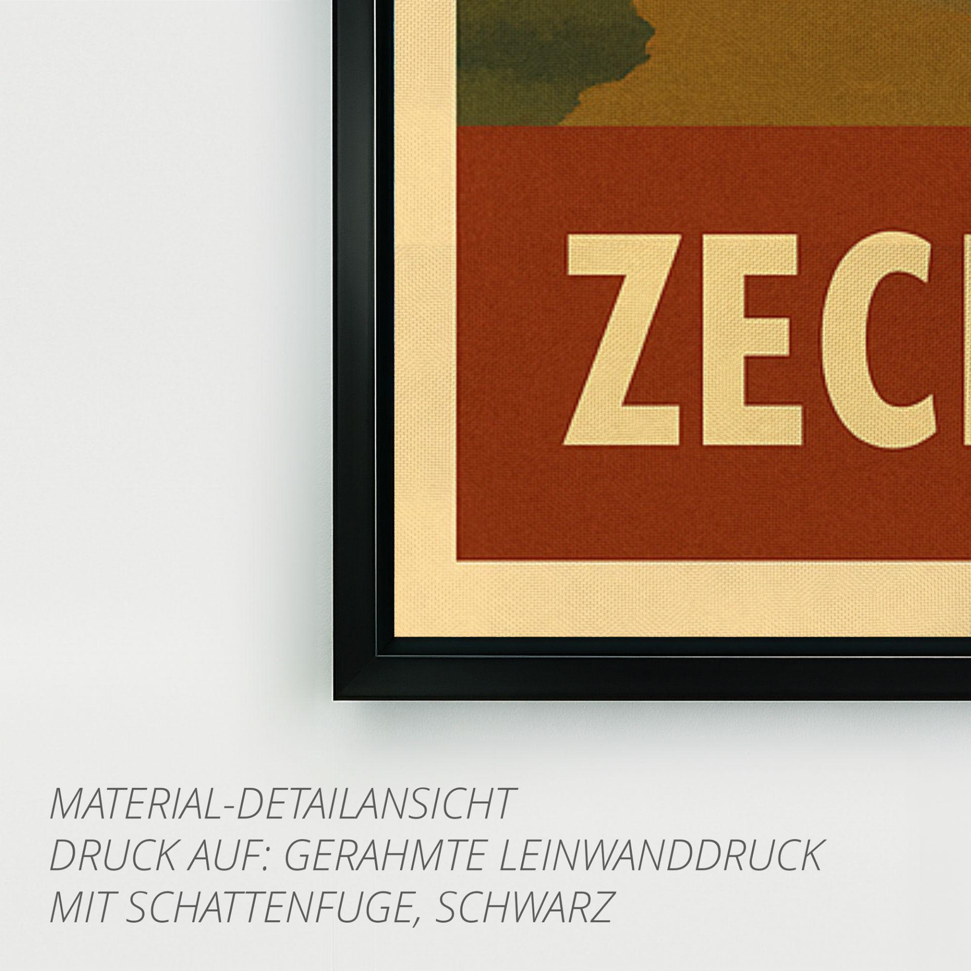 Zeche Sterkrade Oberhausen – Retro Poster im 70er-Look