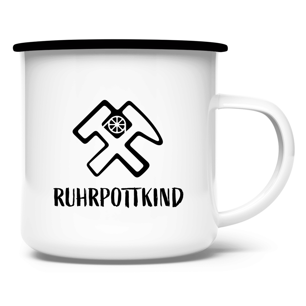 Emaille Tasse Eisen & Liebe - RUHRPOTTKIND