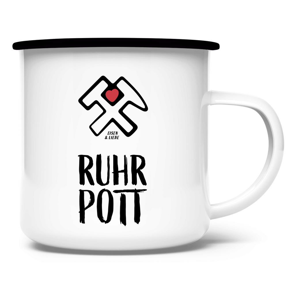 Emaille Tasse, Eisen & Liebe - RUHR POTT