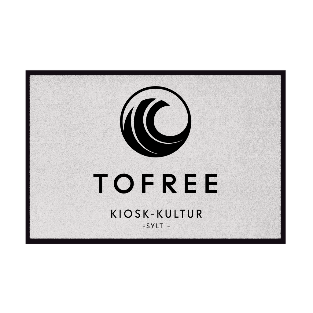 Fußmatte mit Gummirand TOFREE KIOSK Kultur Sylt