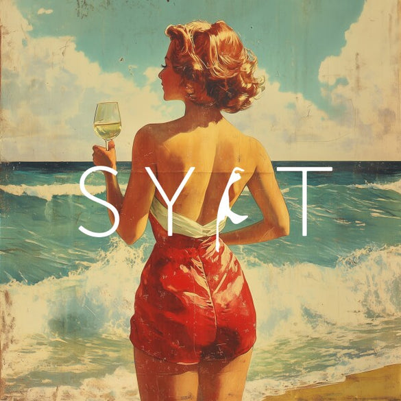 Sylt Retro Dame Poster