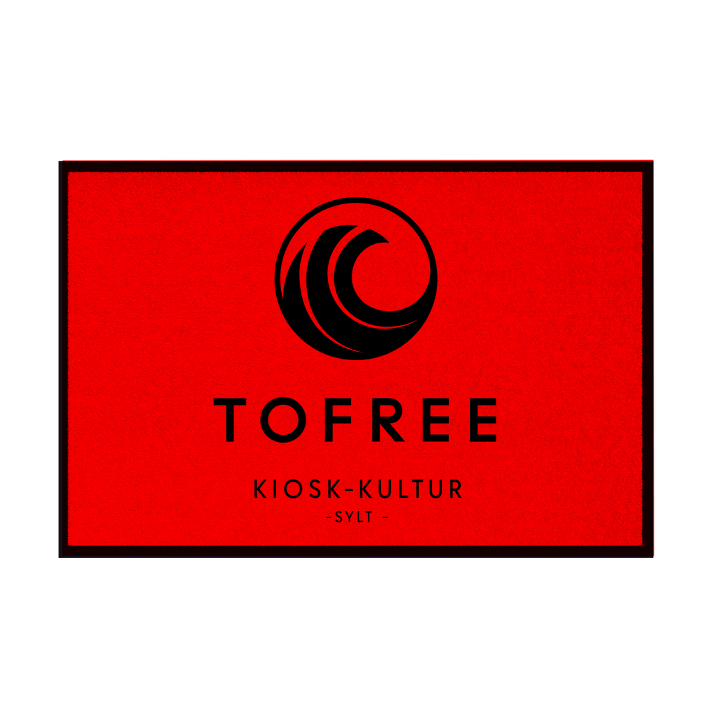 Fußmatte mit Gummirand TOFREE KIOSK Kultur Sylt