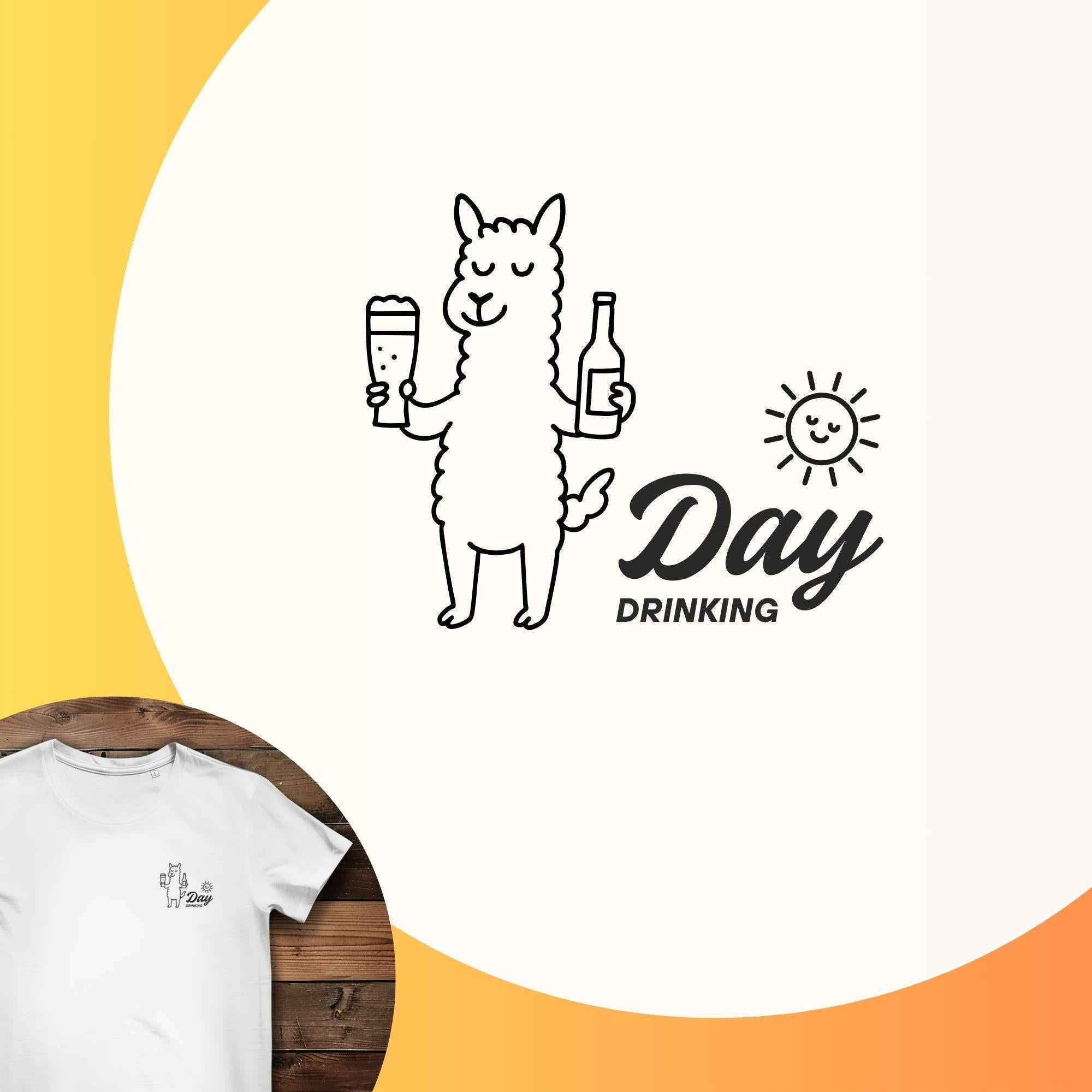 Damen Premium Bio T-Shirt Day Drinking