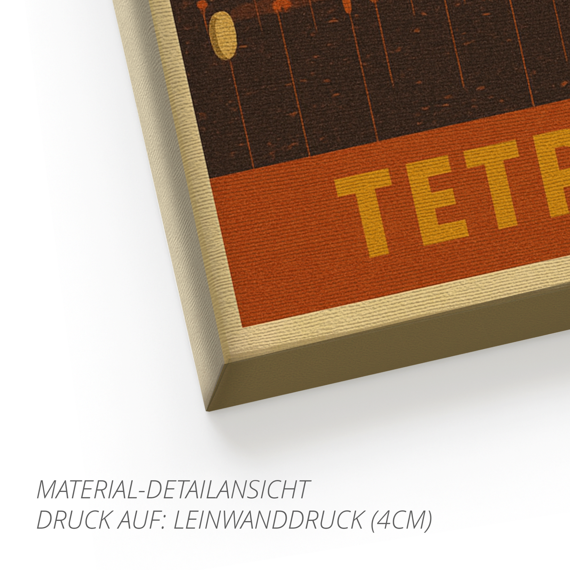 Tetraeder Bottrop – Retro Poster im 70er-Stil