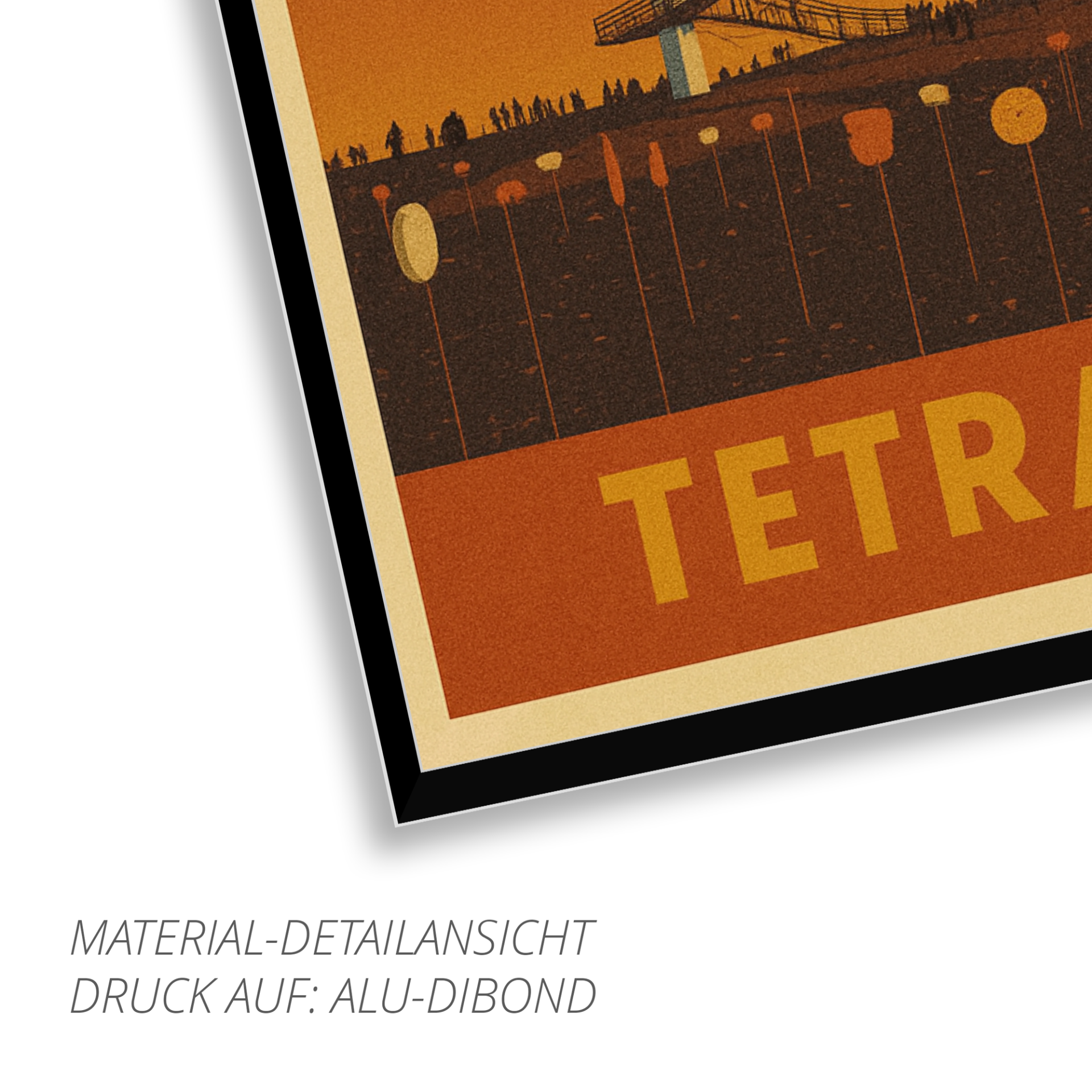 Tetraeder Bottrop – Retro Poster im 70er-Stil