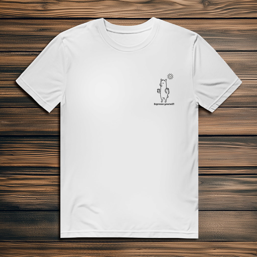 Herren Premium Bio T-Shirt: Espresso yourself!