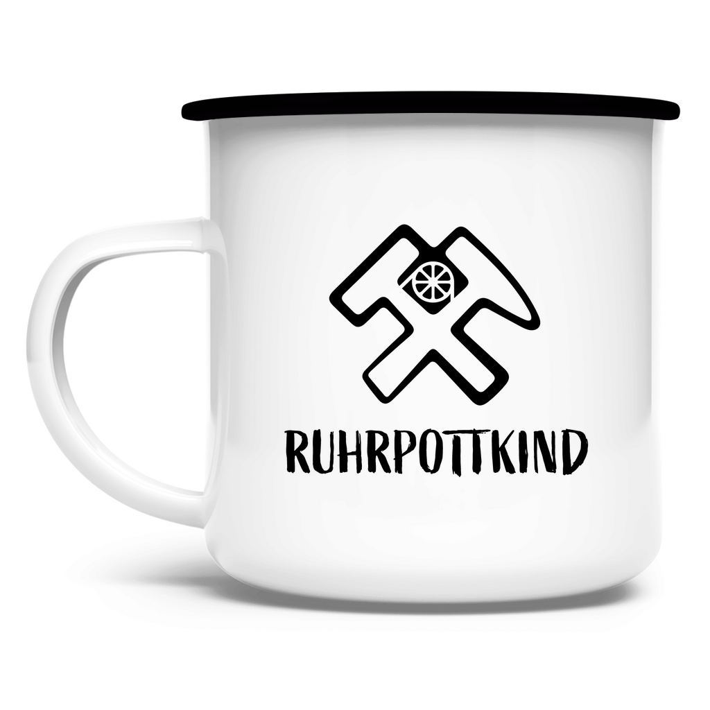 Emaille Tasse Eisen & Liebe - RUHRPOTTKIND